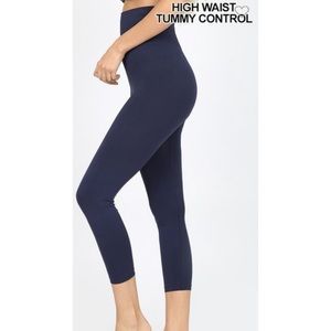 New Tummy control high waistband Capri leggings